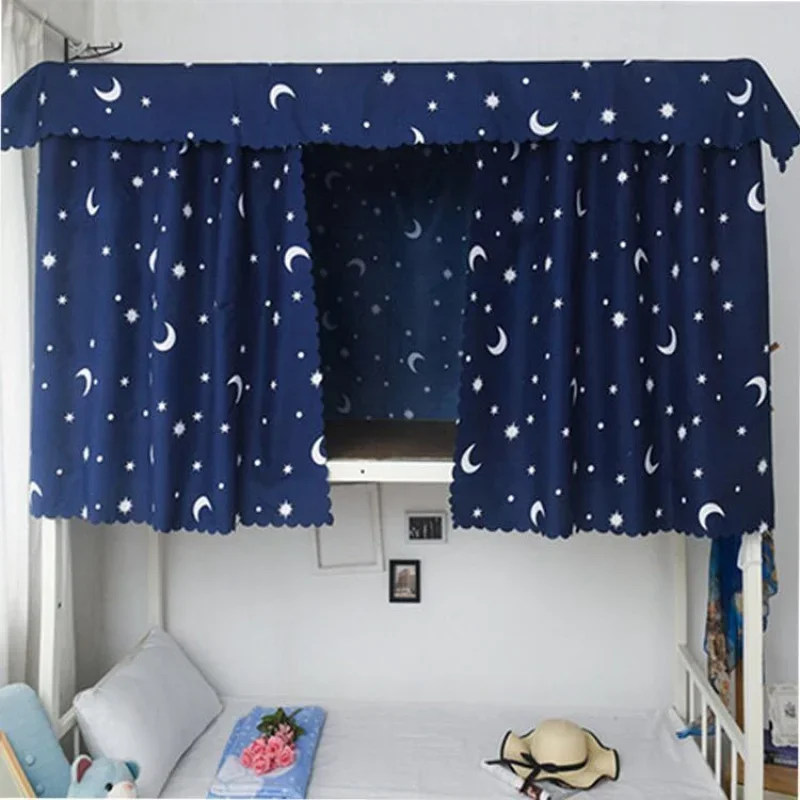 College Student Curtain Dormitory Bunk 1.2 M 1.5 M High Light Shade Bed Bumper Dust Cloth