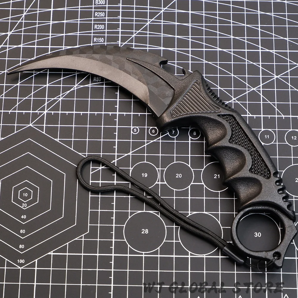 23 cm GO Spiel Peripherie Karamabit Klaue Messer Waffen Modell Cosplay Prop PP Kunststoff Material Training Messer Ornament Junge Spielzeug geschenk