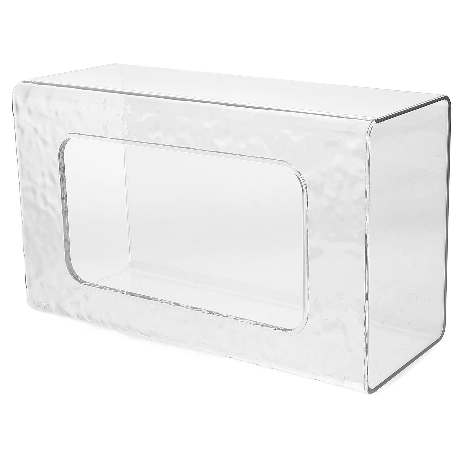 

Rectangular Tissue Box Cover Transparent Large Capacity Tissue Holder for Bathroom Kitchen Office Household Napkin Storage