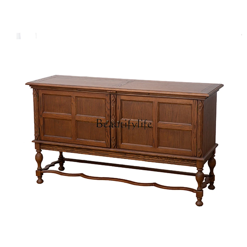 

* Ретро шкафчик для хранения, средневековая витрина для гостиной