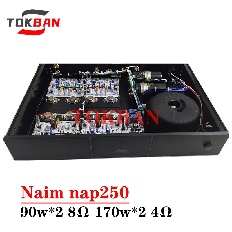 

Tokban Naim Nap250 90w*2 2-channel Power Amplifier High Power Sound Warm ON MJ15024G Transistor HIFI Amplifier Audio