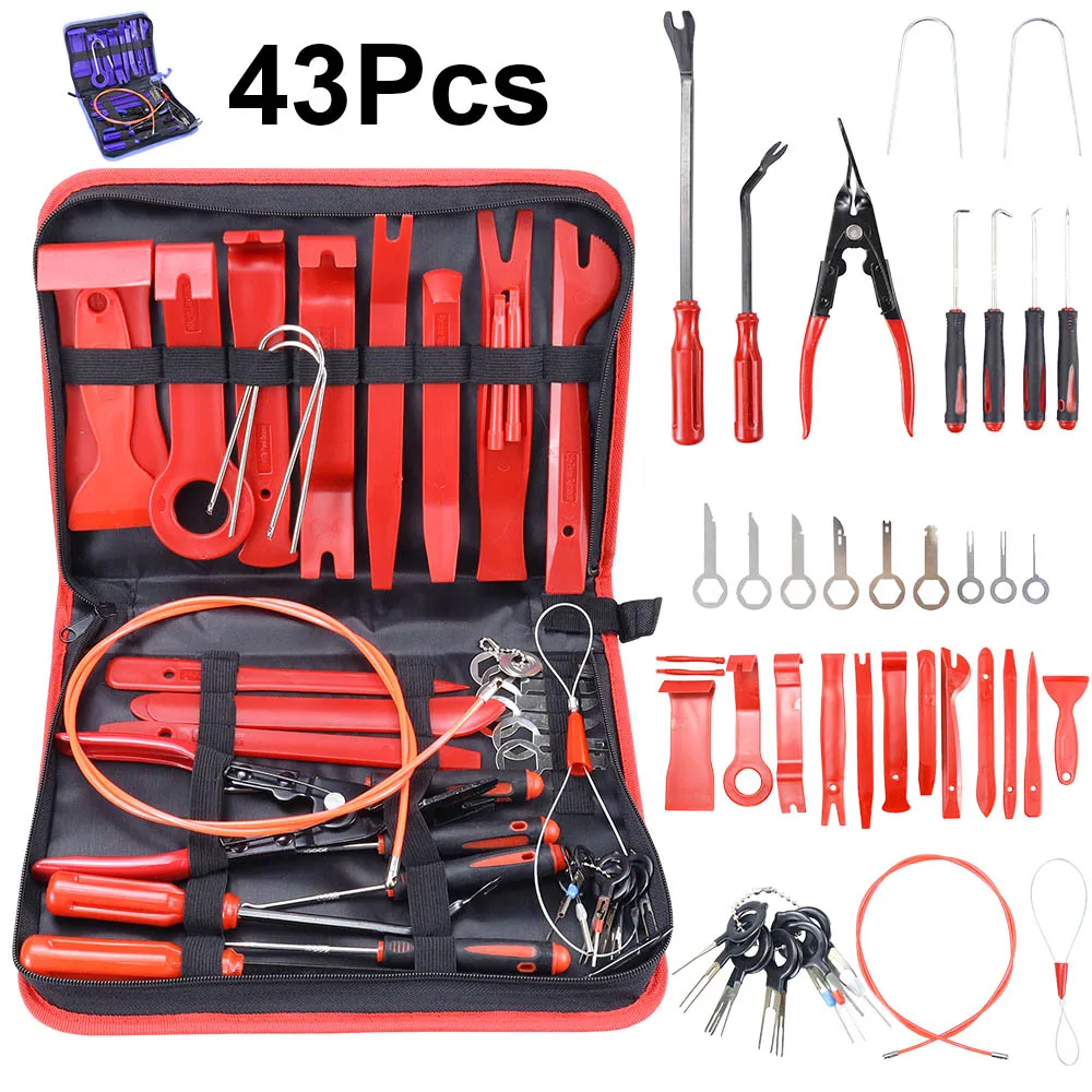 Car Panel Fastener Clips Removal Tools Automotive Trim Panel Audio Clip Pliers Terminal Removal Tools Set