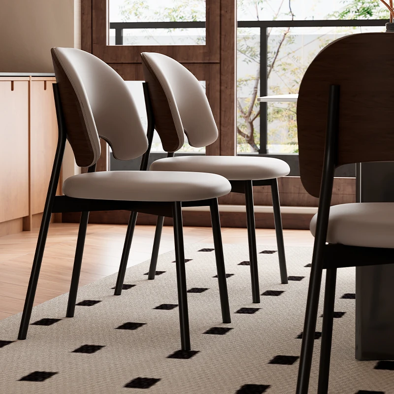 

solid wood dining chair home antique retro nordic light luxury chair high sense new minimalist silla de madera furniture