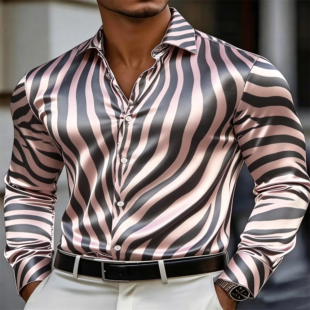 Herren Glänzendes Satin-Hemd m – Mens Satin Silk Dress Shirt Bewertung und Preis