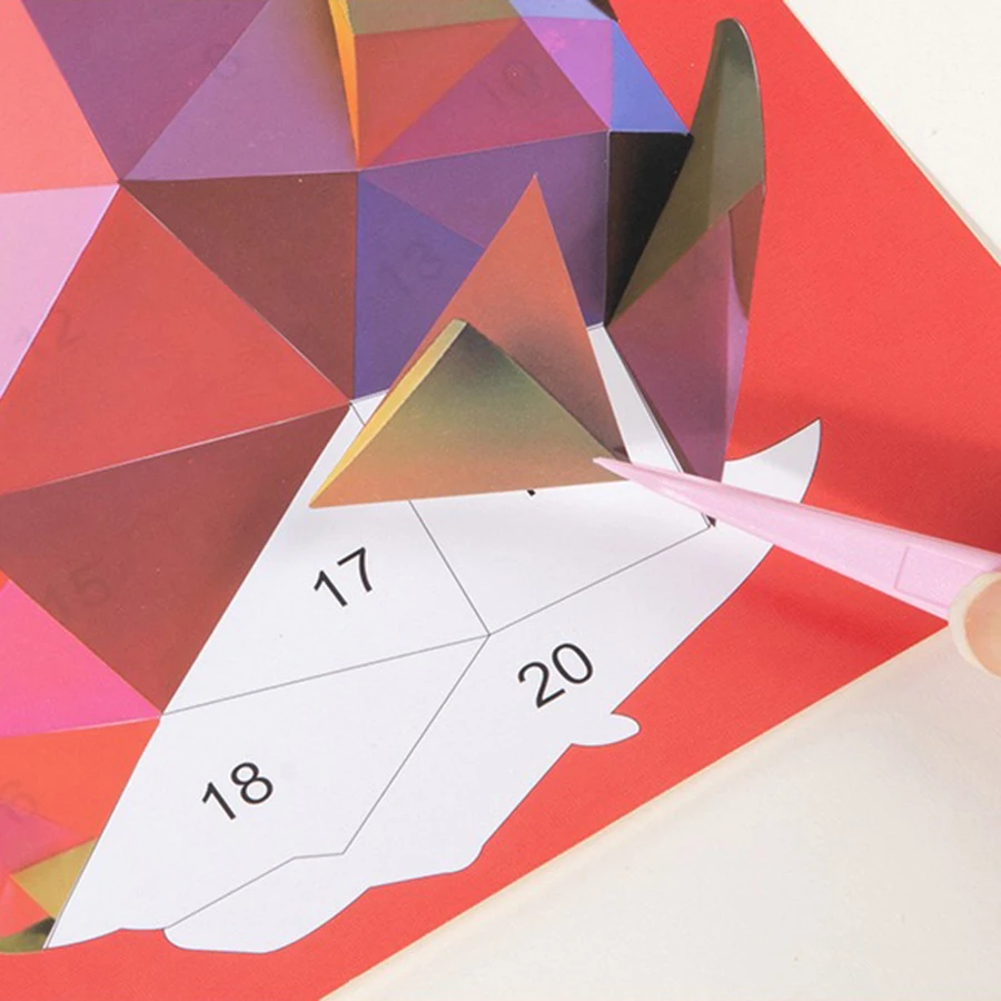 3D-Puzzle-Aufkleber DIY-Bastelsets Tier-Collage 5 Themen Zurück-zur-Schule-Geschenk Kreatives Lernset 9-teilig mit Clips – Detail 7