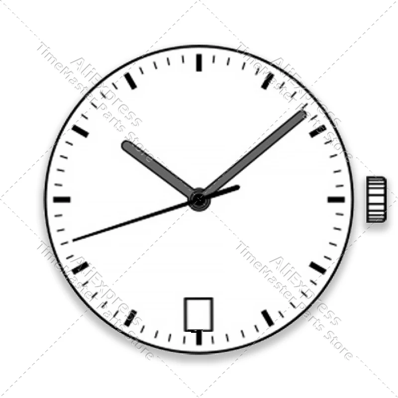 ISA J321/103 movimiento de cuarzo 3 manecillas fecha piezas de reloj reparación accesorios reemplazo