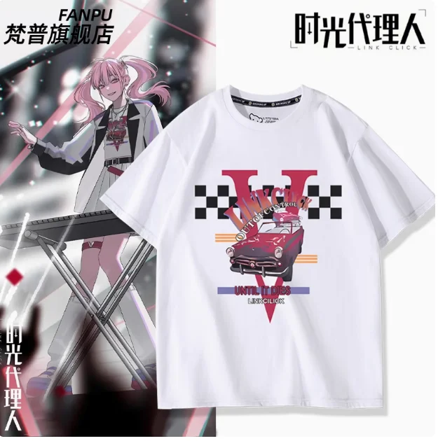 

Аниме Link Click Cheng Xiaoshi футболка с коротким рукавом летний костюм для косплея повседневные студенческие свободные топы