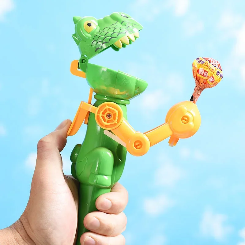 2024 New 1PC Creative Lollipop Robot Holder Novelty Dinosaur Shape Kids Toy Gift for Children Lollipop Candy Storage