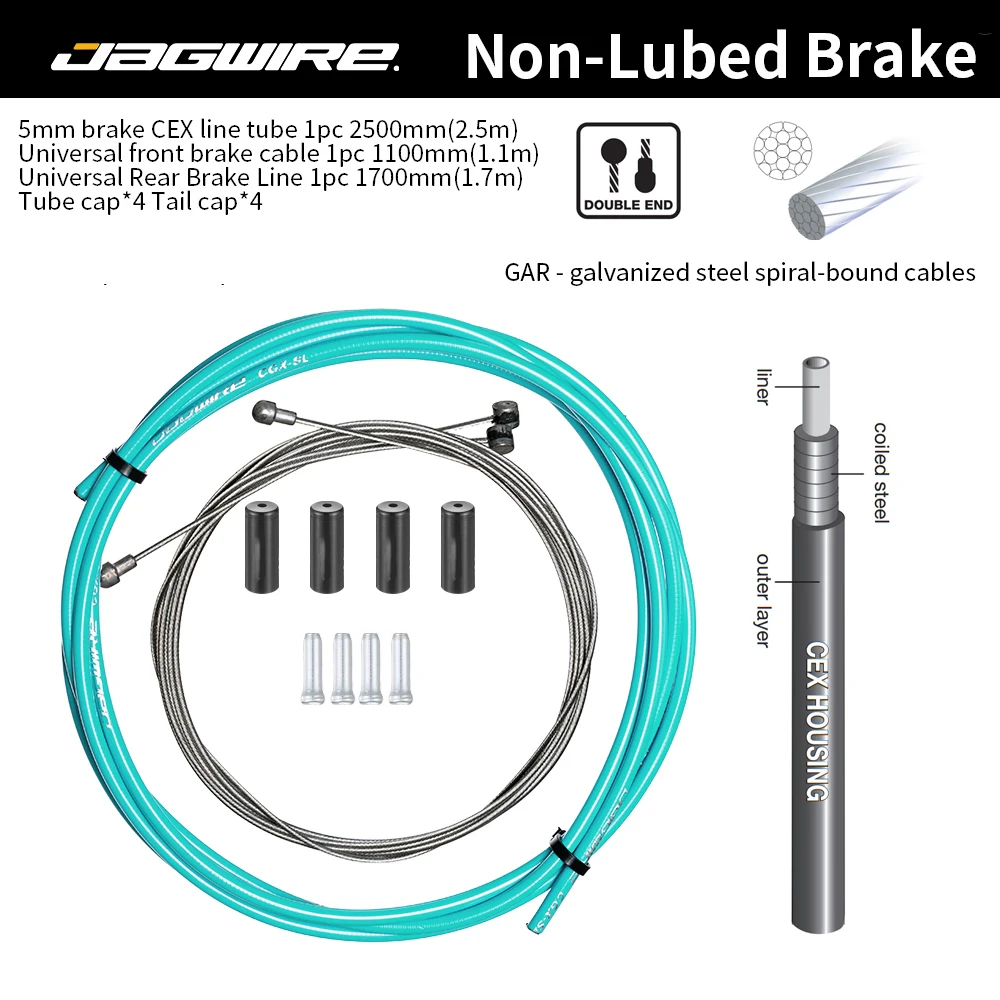 JAGWIRE 1-3meters MTB Road Bike BicycleBrakes  Weaving Housing Tube Shifting Set for Shimano Sram Road Bike