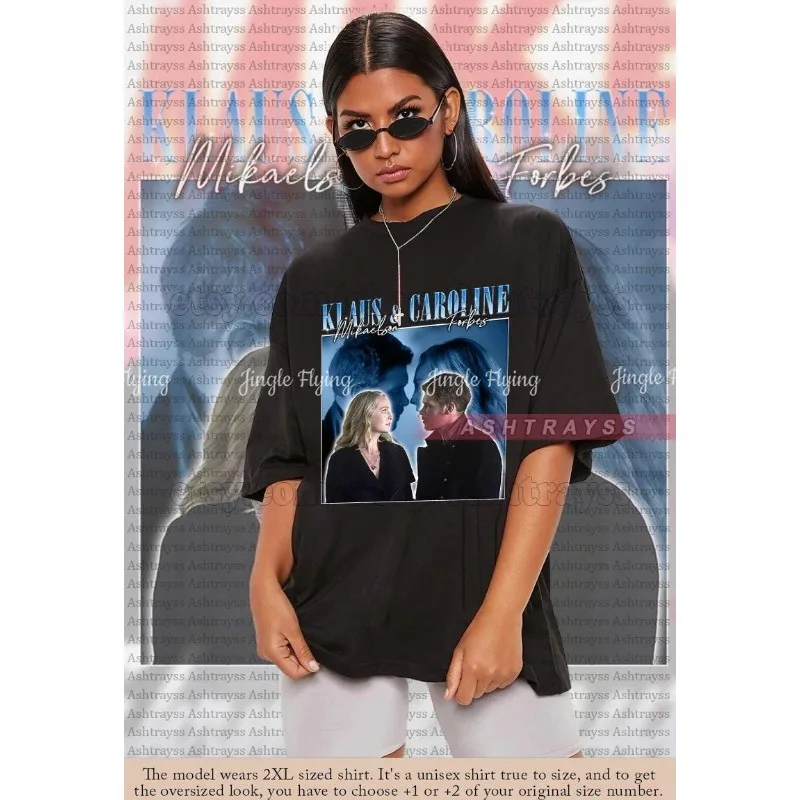 Suéter y camiseta Vintage Retro camiseta Caroline Forbes Klaus Mikaelson