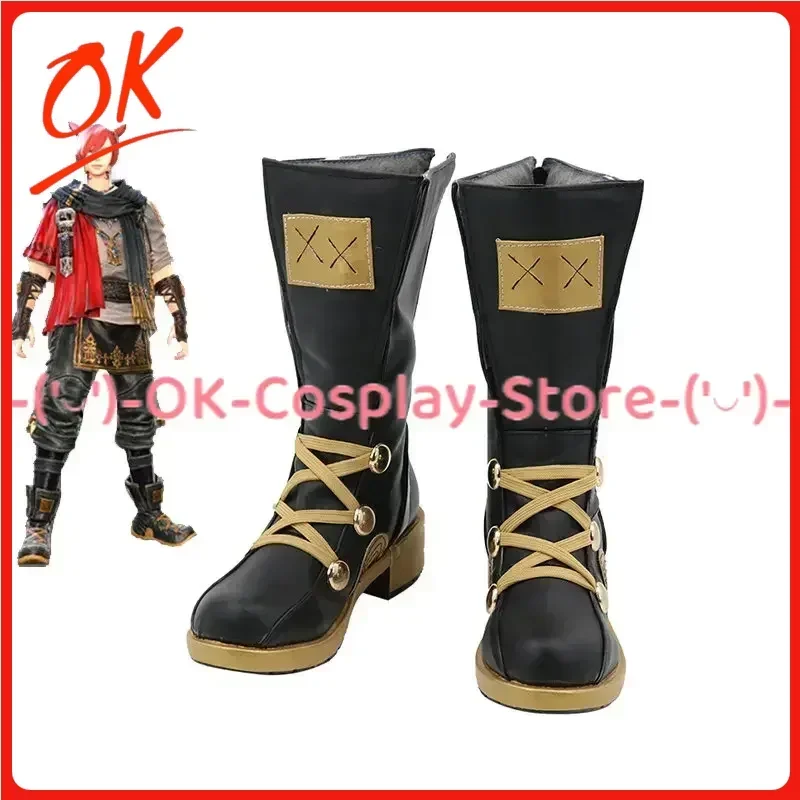 

[Индивидуальный] FF14 G'raha Tia Обувь для косплея Аниме Игра Костюм для ролевых игр Опора Хэллоуин Карнавал Праздничная вечеринка Сапоги из искусственной кожи