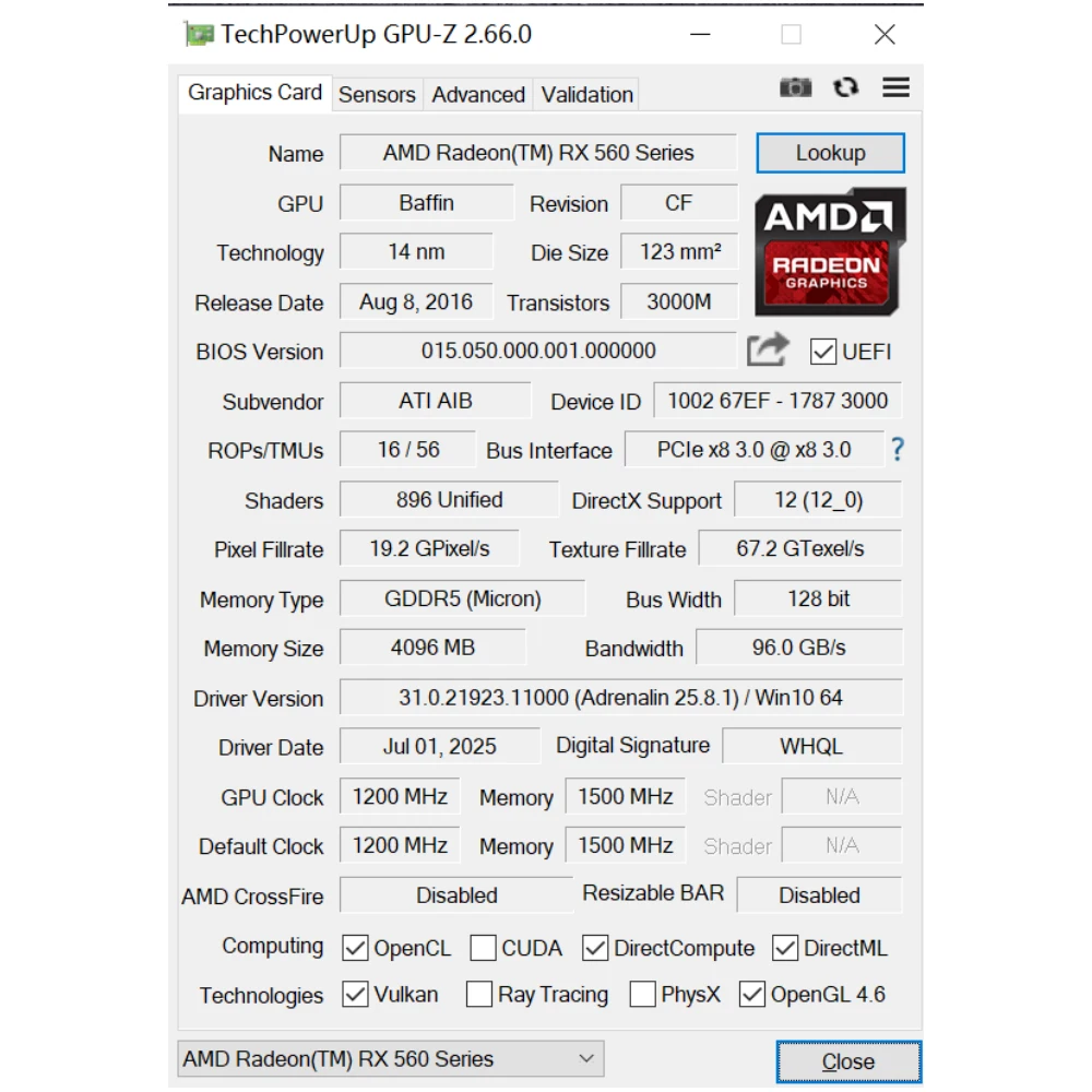SOYO AMD Graphics Cards RX 560 4G DDR5 128Bit single fan DVI+HDMI+DP PCIE3.0*8 Video Card for gamer Desktop Computer components view 4