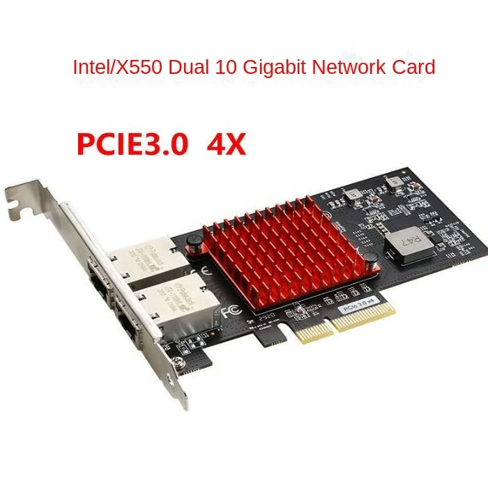 

PCIe 3.0 4x 10 Gigabit Ethernet card RJ45 dual port X550-T2 server network card