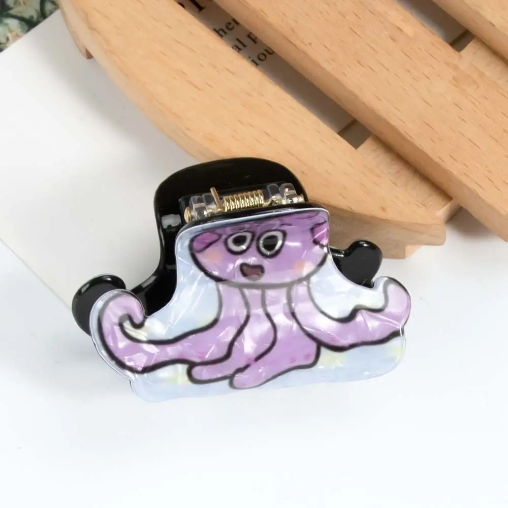 

Cartoon Koki Dog Panda Frog Hair Claw Acrylic Octopus Hedgehog Shark Clip Small Size Animals Hair Clips Headwear