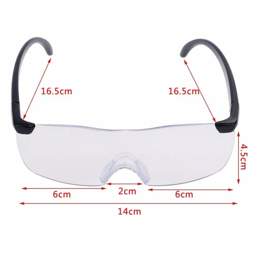 250 degrees Pro Magnifying Presbyopic Glasses Eyewear 160% Magnification Portable Gift Magnifying glasses