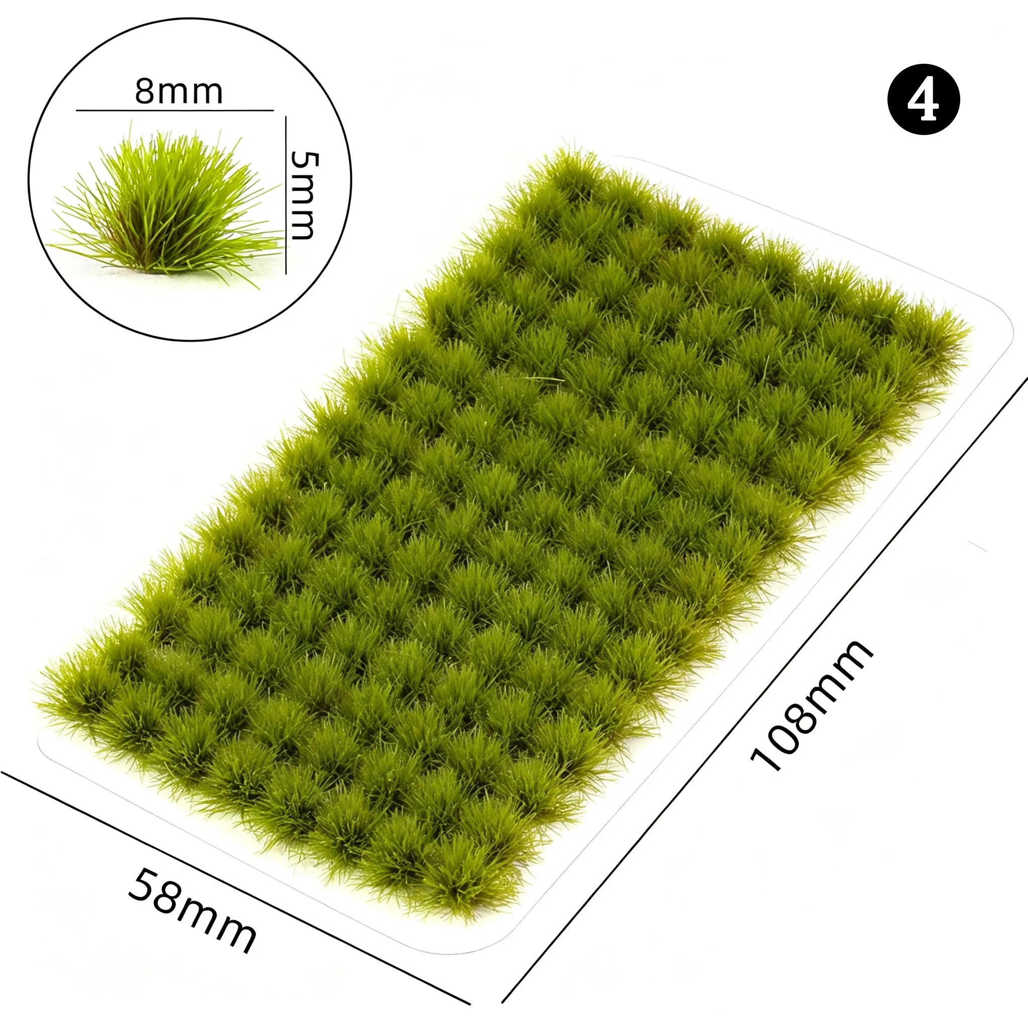 120Pcs Miniature Static Flower/Grass Tuft Plant Model Kit for Diorama Railway/Building/Garden Micro Landscape Model Making