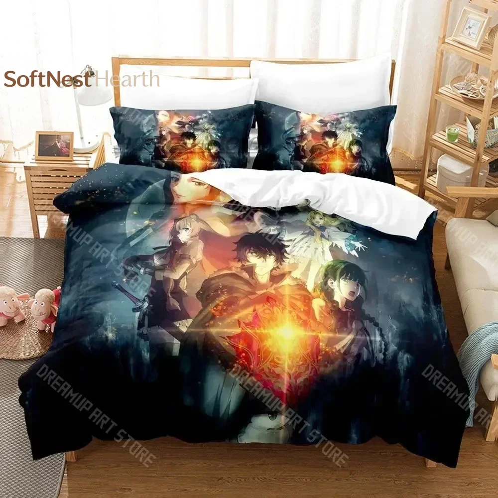 2026 3D Print The Rising Of The Shield Hero Bedding Set Single Twin Full Queen King Size Bed Set Aldult Kid Bedroom Duvetcover S