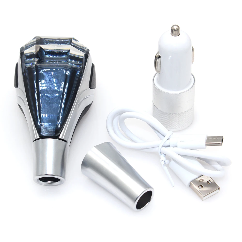 

Universal Crystal Gear Shift Knob Lever Stick Handball Insert Style Insert Style 5 /6 Speed For Most Vehicles