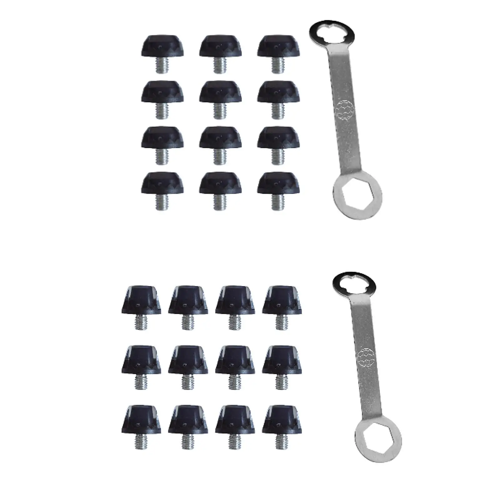 

12x Football Shoe Spikes Screw in Professional Thread Screw 5mm Dia Anti Slip Rugby Studs for Competition Indoor Outdoor Sports