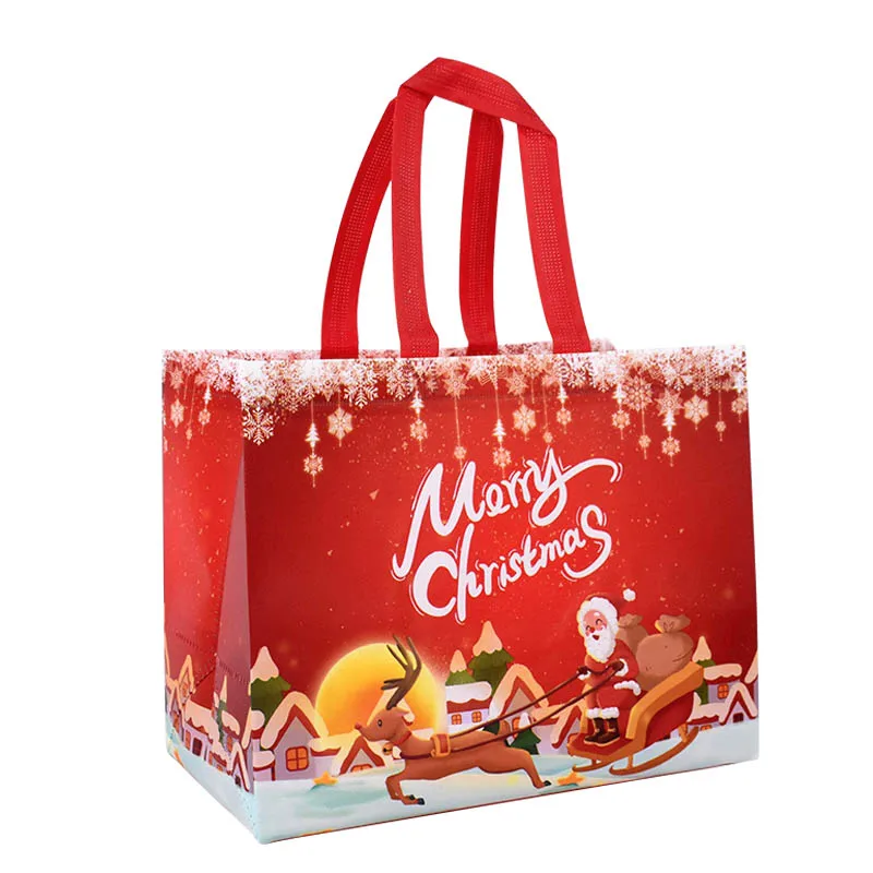 Christmas Gift Bag Santa Claus Snowman Candy Gift Packaging Bag 2024 Merry Christmas Party Home Decor Navidad Noel 2025 New Year