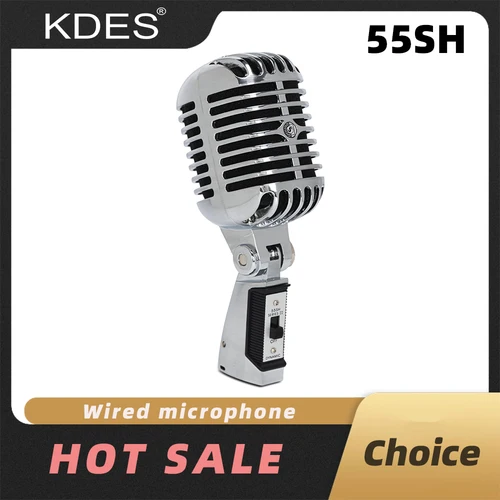 KDES 55SH SERIES II micrófono clásico Vintage con cable profesional micrófono Vocal dinámico para Karaoke en vivo