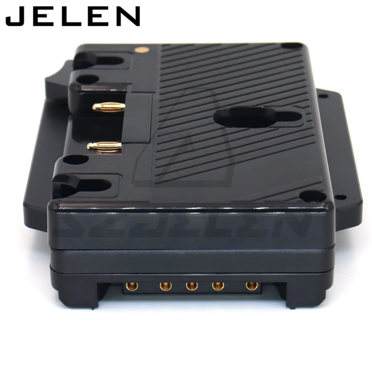 gold-mount to V-mount male Camera battery conversion board.
