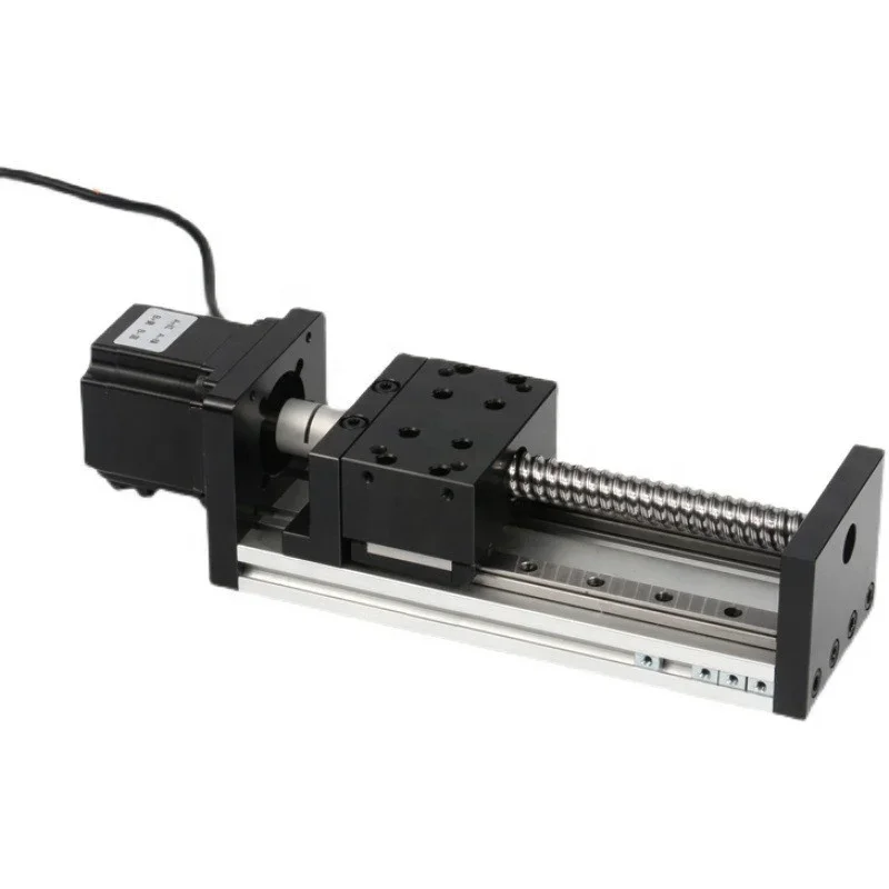 GX80 100mm Electric Numerical Control Linear Guide Rail Cross Actuator System With 57 Stepper Motor Ball Screw L Motion Module