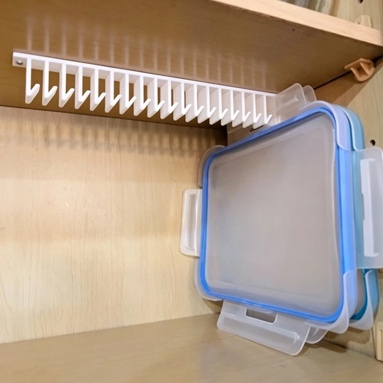 Küchen-Organizer für Deckel unter der Spüle, Deckelhalter für Küchenbehälter, Wandmontage mit Schrauben, platzsparend – Detail 6