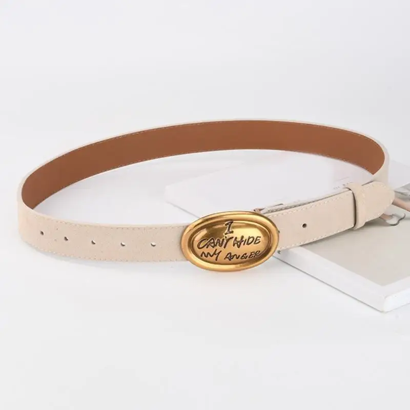 652f Все соответствующие овальные пряные ремни для женщин и девушек Популярные кожаные ремень для защелки