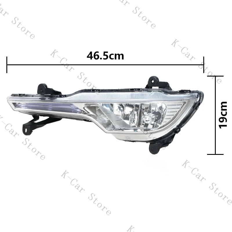 Car Fog Light Assembly For Kia Cadenza K7 2011 2012 Front Bumper Light Fog Light DRL Day Running Lamp Accessories