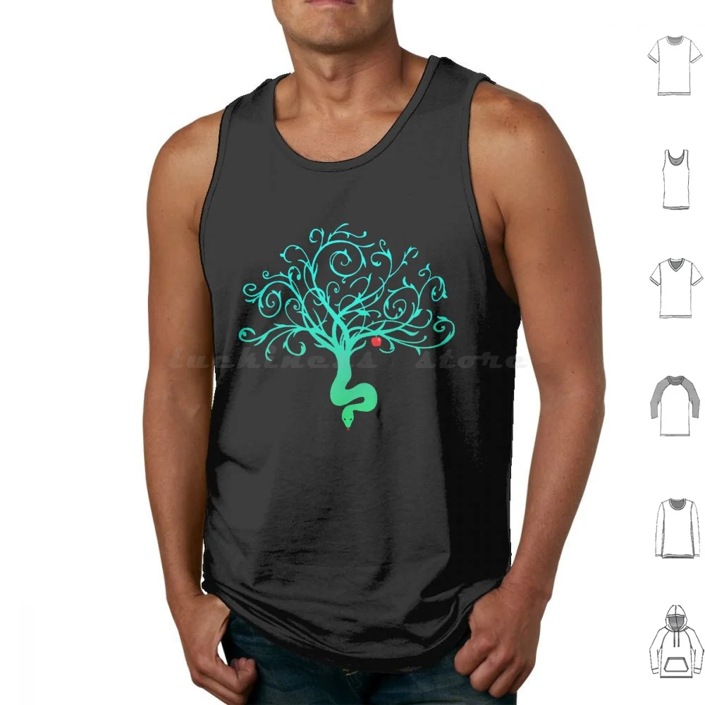 Temptation Tank Tops Vest Sleeveless Biblical Temptation Life Symbol Geed