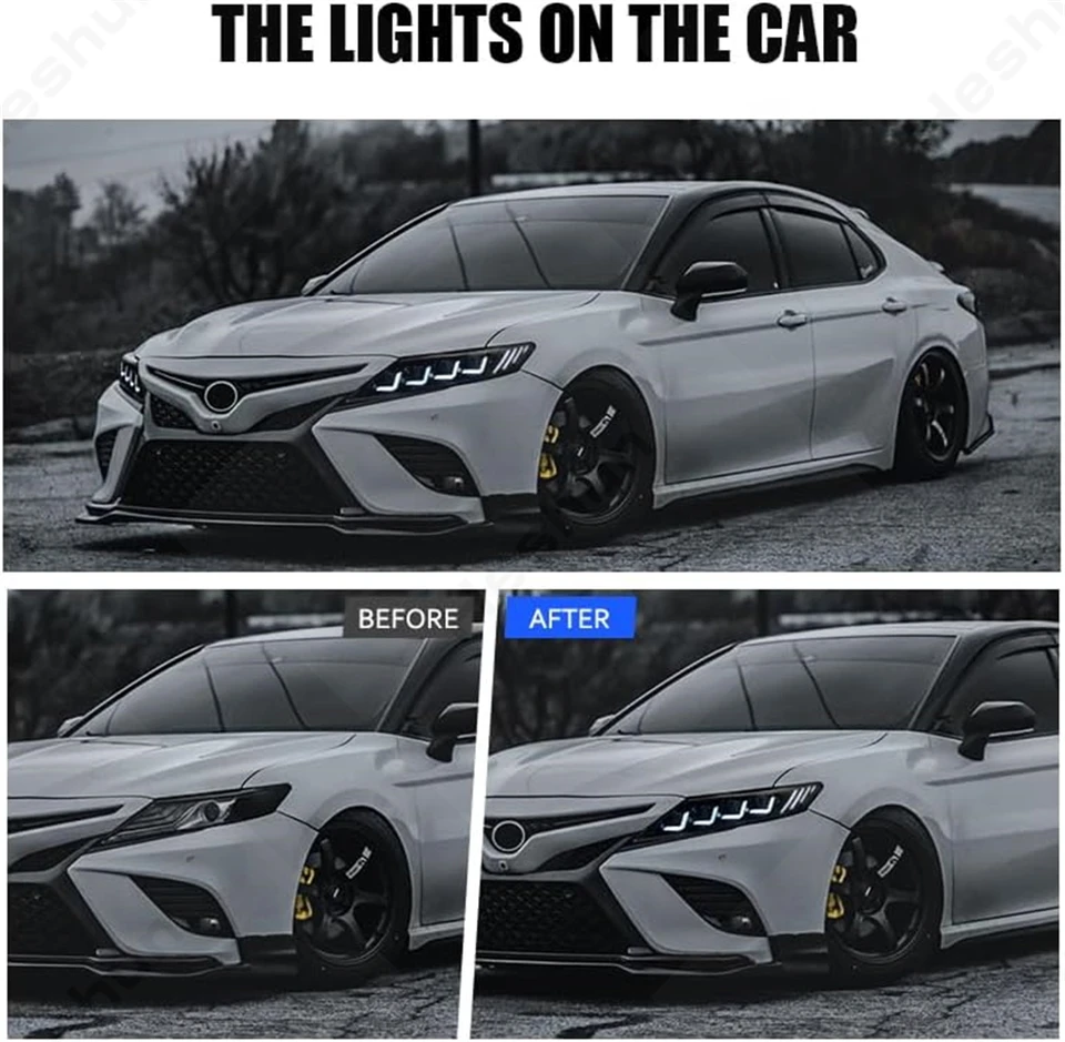LEDヘッドライトアセンブリ,フロントランプアセンブリ,トヨタカムリ