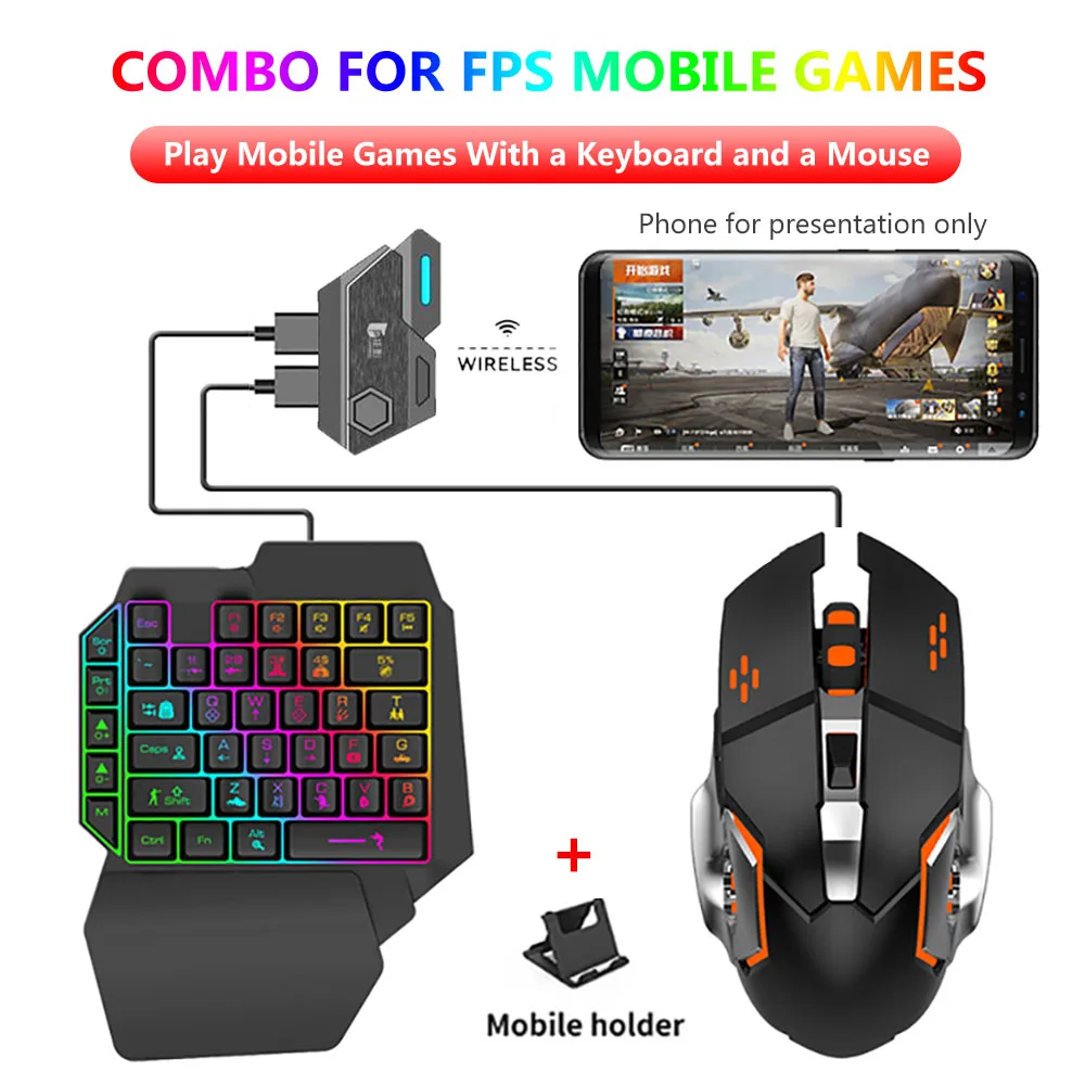 Mix se/elite mouse & teclado conversor profissional acessórios de jogo reação mais rápida para android móvel pubg jogos