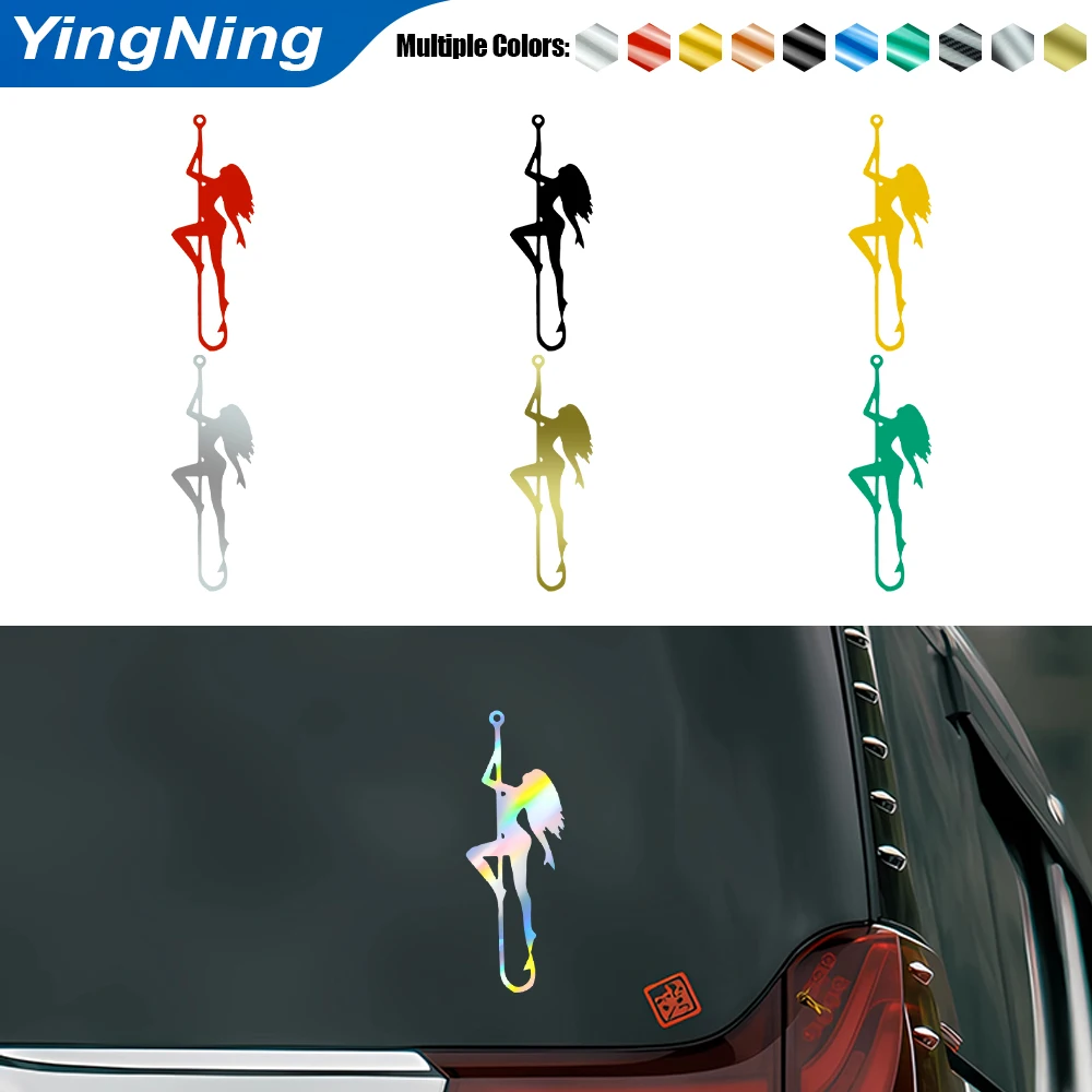 

Sexy Fishing Hook Girl Car Sticker Pin-up Girl Vinyl Decal Waterproof Auto Window Bumper Truck Decor JDM Styling Accessories
