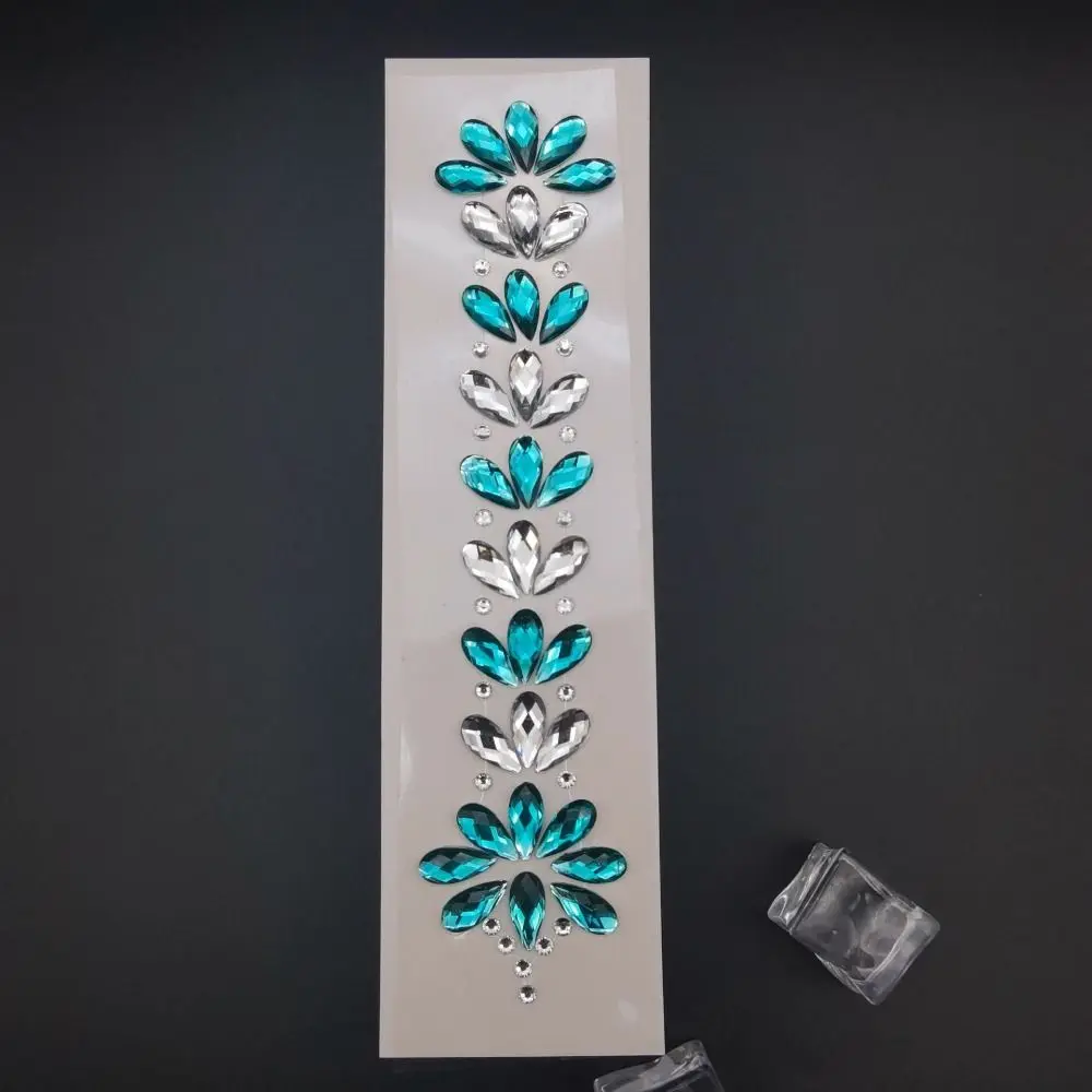 

Модные EDM музыкальный фестиваль татуировки наклейки блестящий клей кристалл на лоб наклейка хрустальные украшения для волос