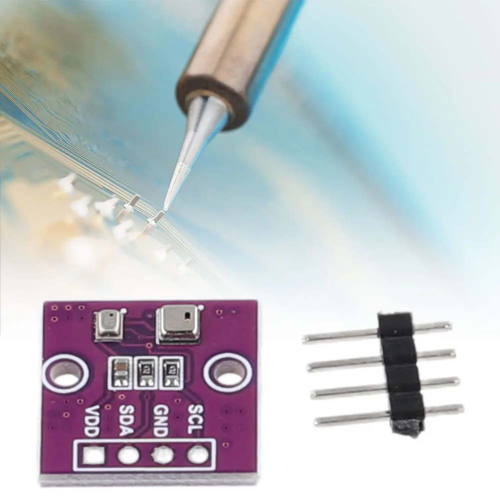Sensor de pressão barométrica atmosférica aht20 + bmp280, alta precisão, temperatura, umidade, pressão atmosférica, 2-5v