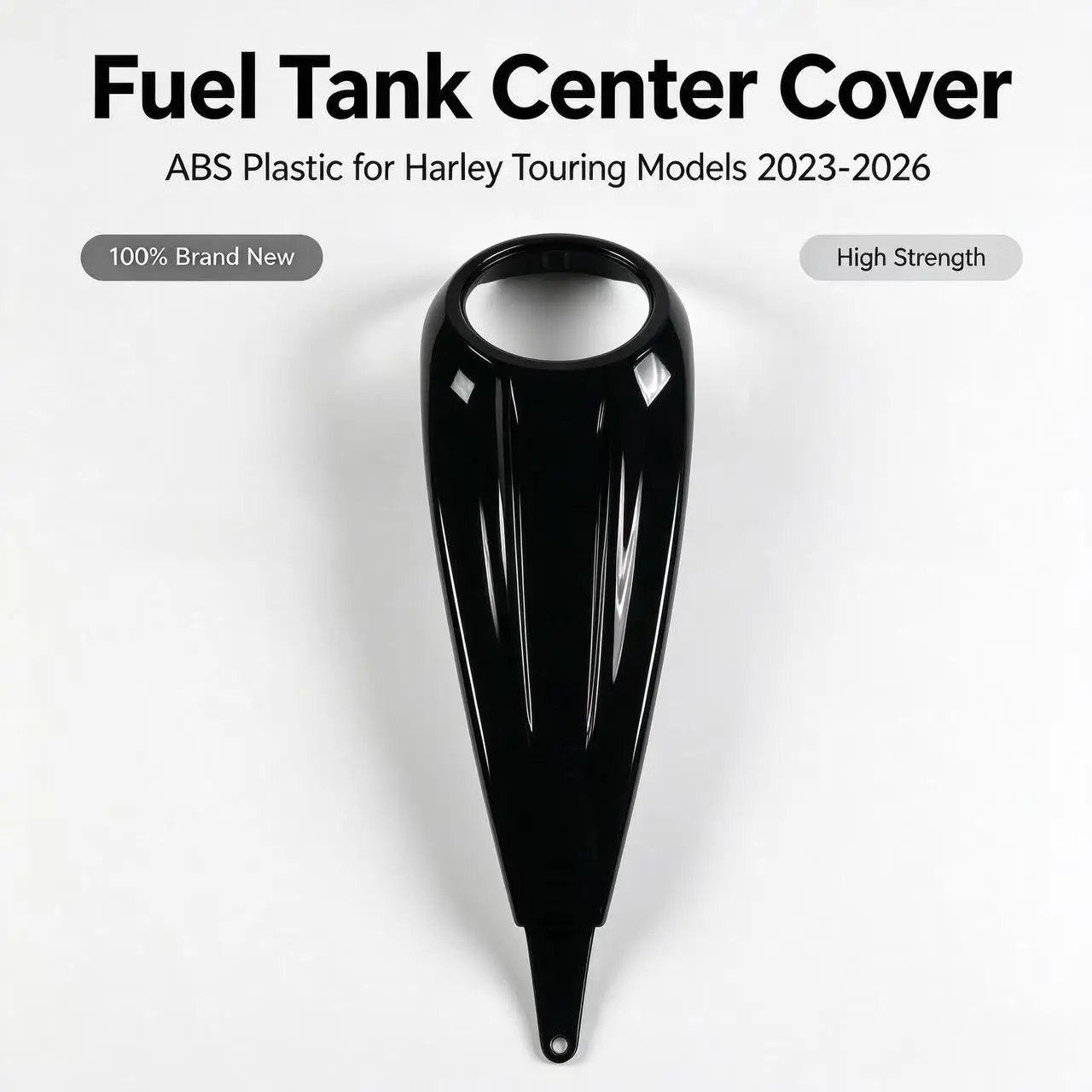 Motorcycle Fuel Tank Accessory, Tank Center Cap, Fits Harley Touring, Street Glide, CVO Road Glide 2023-2026 Models