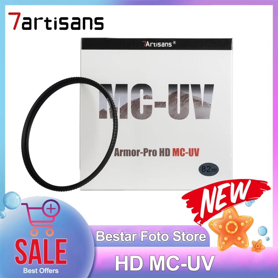 

7Artisans Armor-Pro HD MC-UV Filter 58/62/67/72/77/78/82/86/95mm Multi-layer Protection for Camera Lens