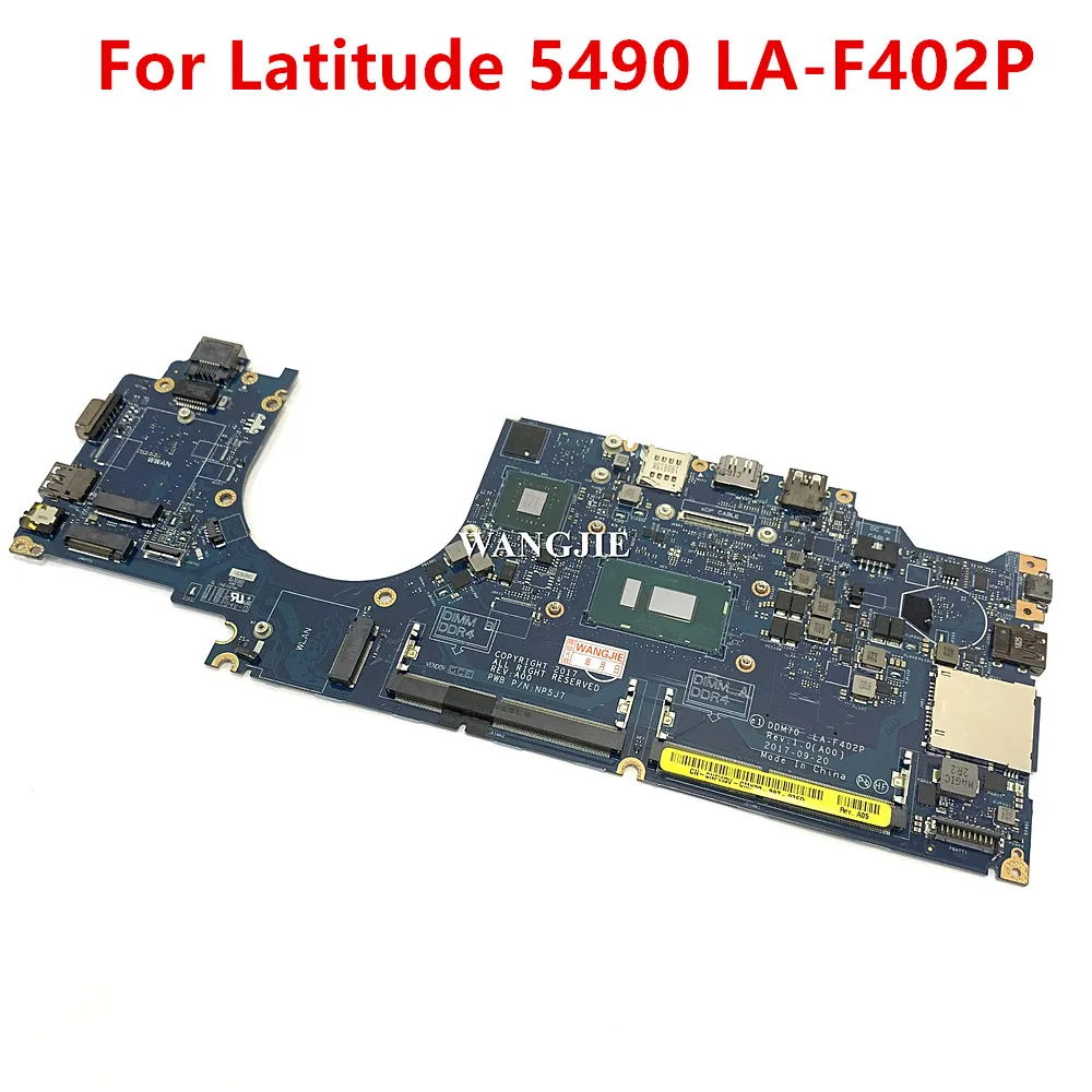 

For DELL Latitude 5490 Laptop Motherboard DDM70 LA-F402P CN-0NFW3V 0NFW3V CPU:I7-8650U GPU: MX940 2G 100% Fully Tested