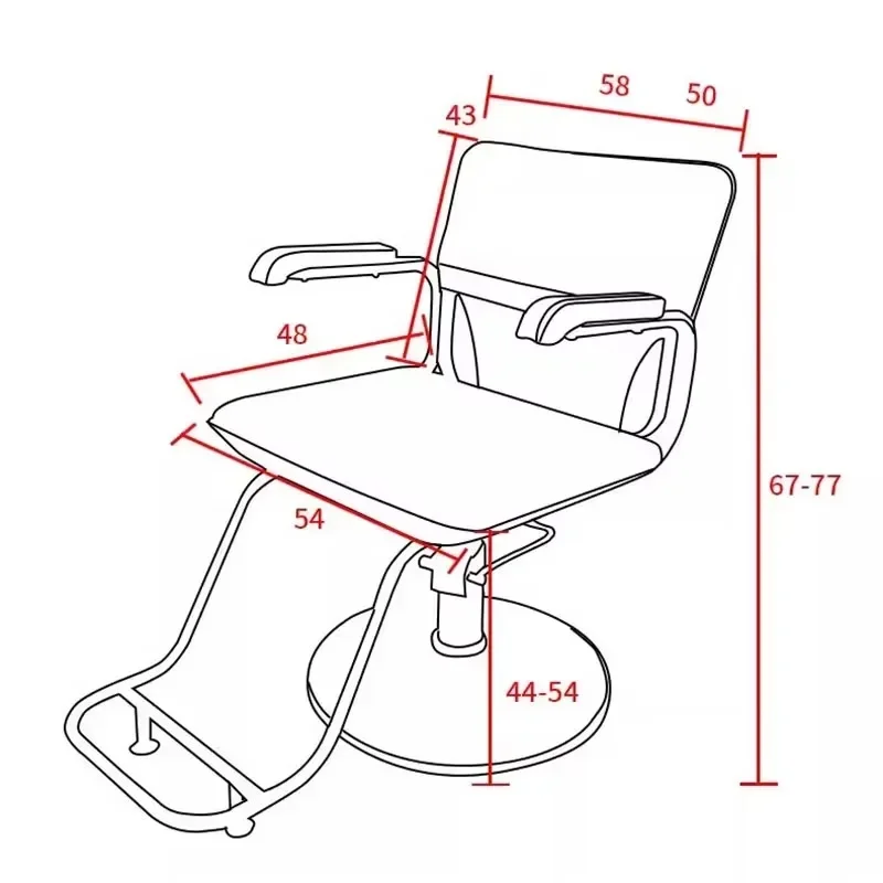 Unique Comfy Barber Chair Salon Hair Shop Luxury Rotate Beauty Salon Chair Nordic Aesthetic Comfort Cadeiras Home Furniture
