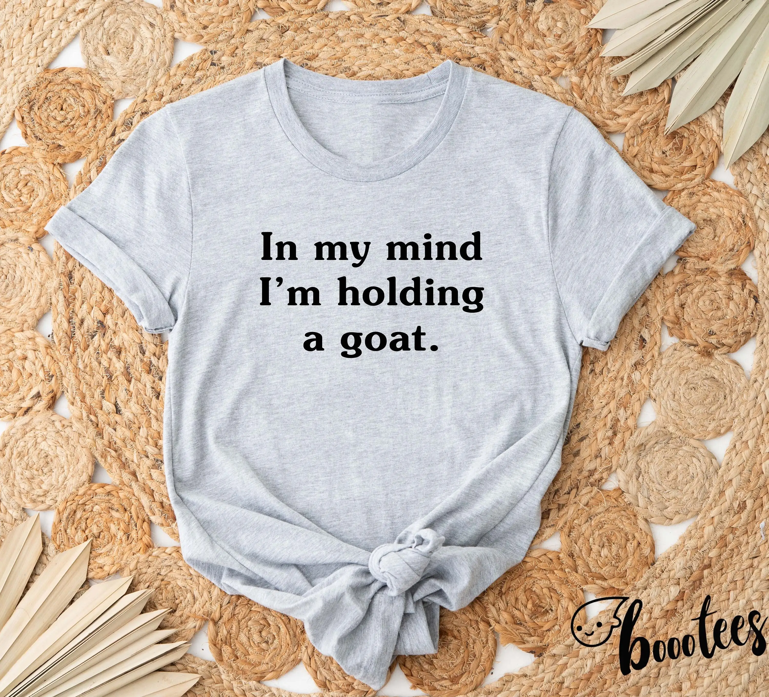 Funny Goat T Shirt In My Mind I'M Holding A Idea Animal Present Nature Lover Zoology Zoo Farm Farmer