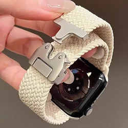 Braided Band For Apple Watch Straps 40 mm 44mm 46mm 42mm 49mm 45mm 41mm 38mm Bracelet IWatch Series 10 SE 9 8 7 6 Ultra 2 bands