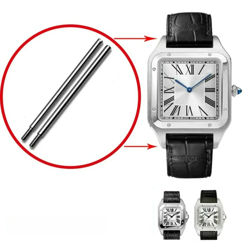 Watch Strap Lug Screw Pin Connecting Bar Replacement Screw for Cartier Santos 100 Available in 26.5 To 20mm 30.7 To 23mm