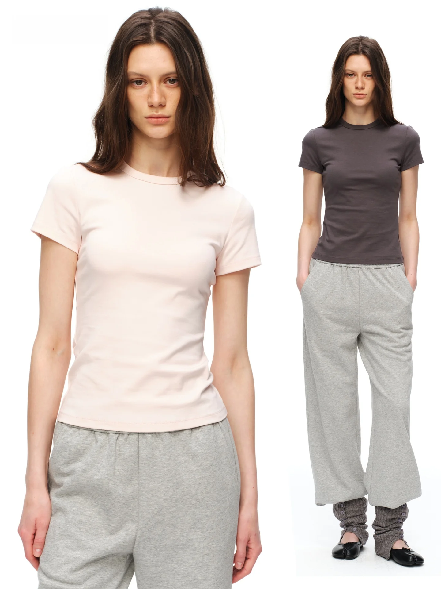 

AEOOY Classic round Neck Slim Fit Short Sleeve Women's T-shirt Comfortable Breathable Moisture Wicking Soft Cotton Blend