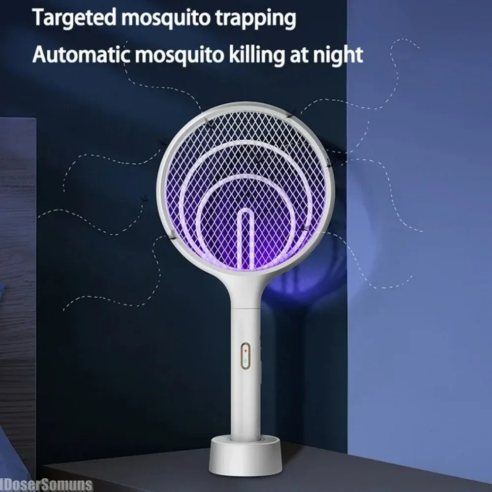 

3 IN 1 3000V Mosquito Killer with LED Lamp Electric Bug Zapper Insect Killer USB Recharge Anti Mosquito Flies Fly Swatter Trap