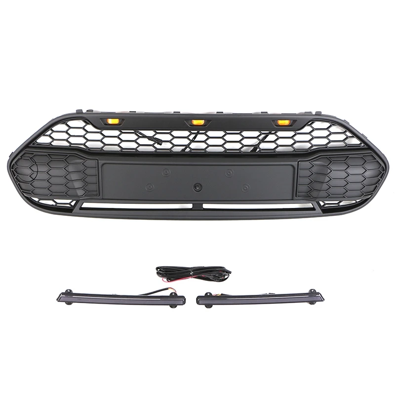 2014-2018 Other Accessories ABS Car Front Grille With LED Bar Fits For FORD TRANSIT CONNECT (USA)