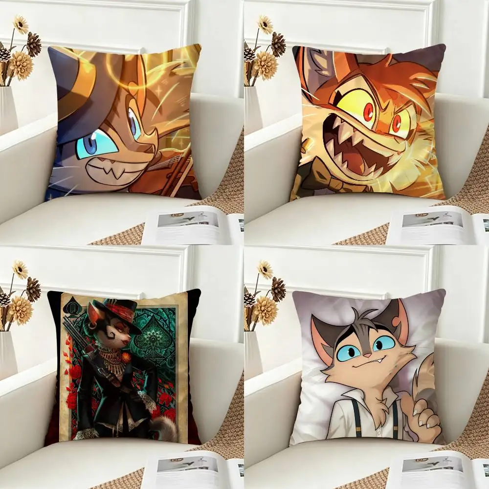 L-Lackadaisy  Double-sided Printed Square Decorative Cushion Cover for Sofa Living Room Home Decor