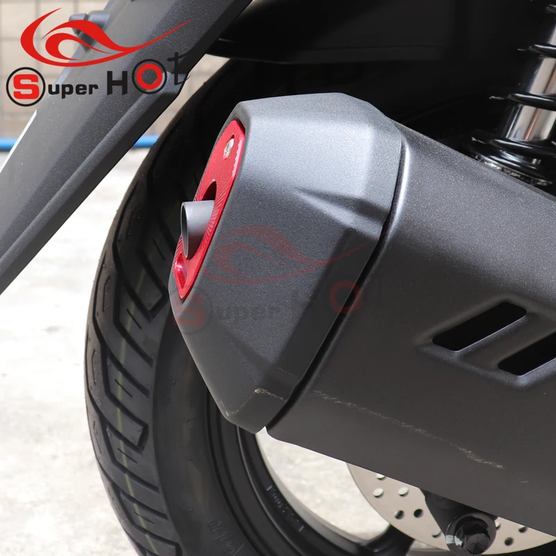 Motorcycle Accessories CNC Aluminium Exhaust Heat Dhield Protector Guard Cover for HAOJUE UHR150 UHR 150 UHR125 UHR 125