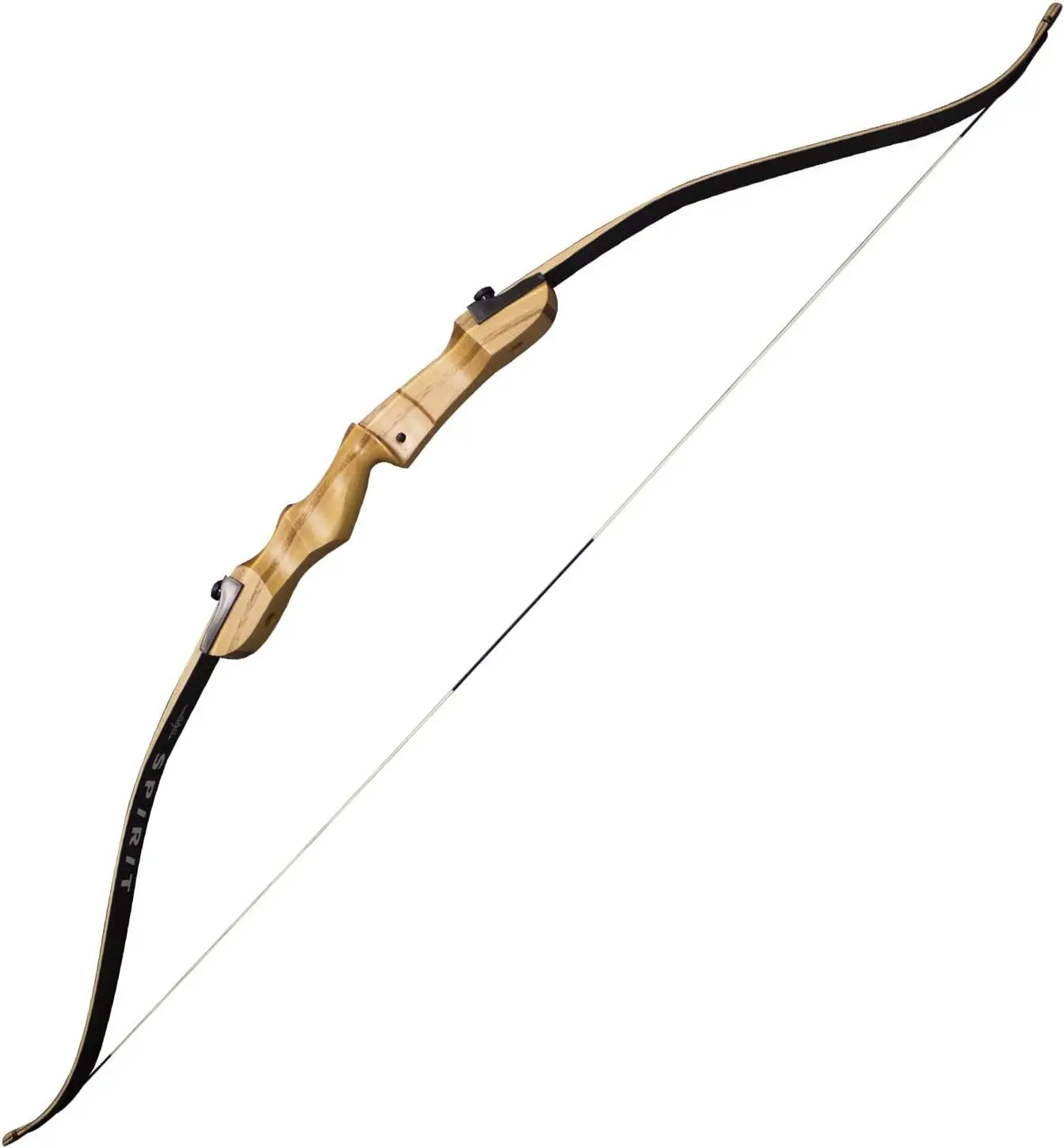 62inch Take Down Recurve Bow with Wooden Riser and Laminated Limb 18-38lbs for Right and Left Hand