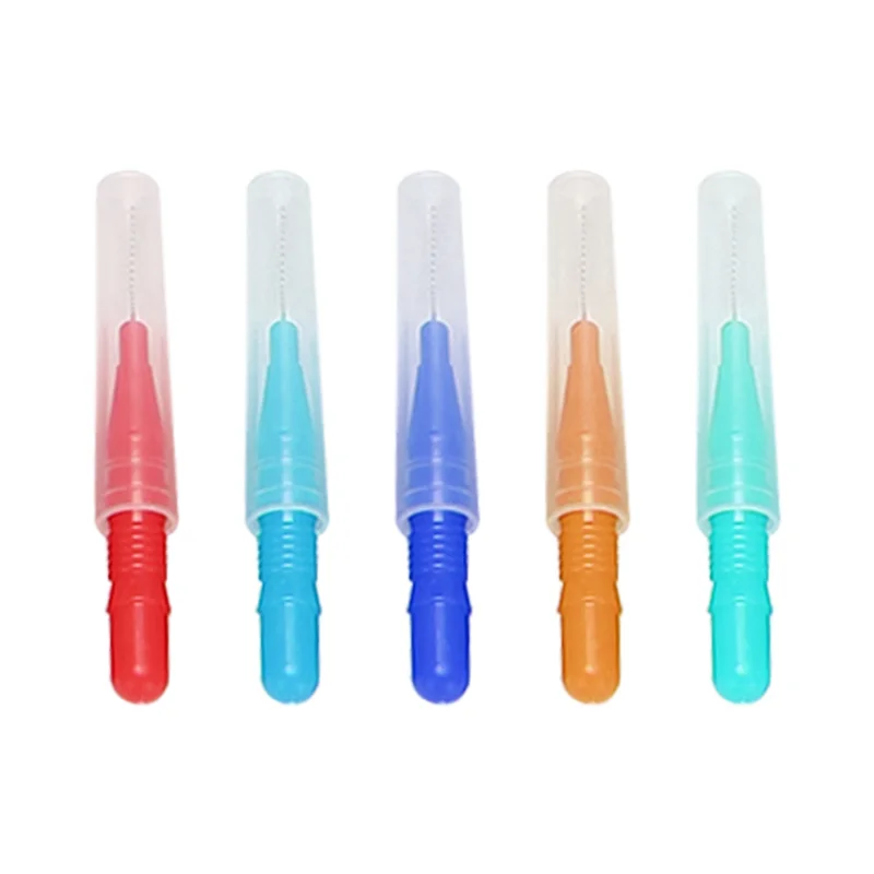 

Hot Sale 500Pcs Interdental Brush Teeth Soft Picks Tooth Floss Interdental Brush Refill Toothpick Cleaners